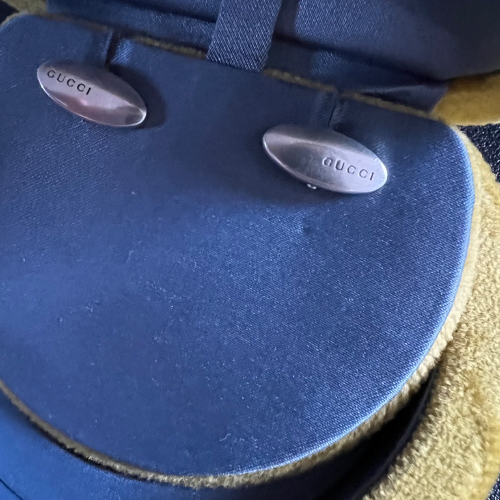 Gucci Silver Men’s Cufflinks - Picture 2 of 5